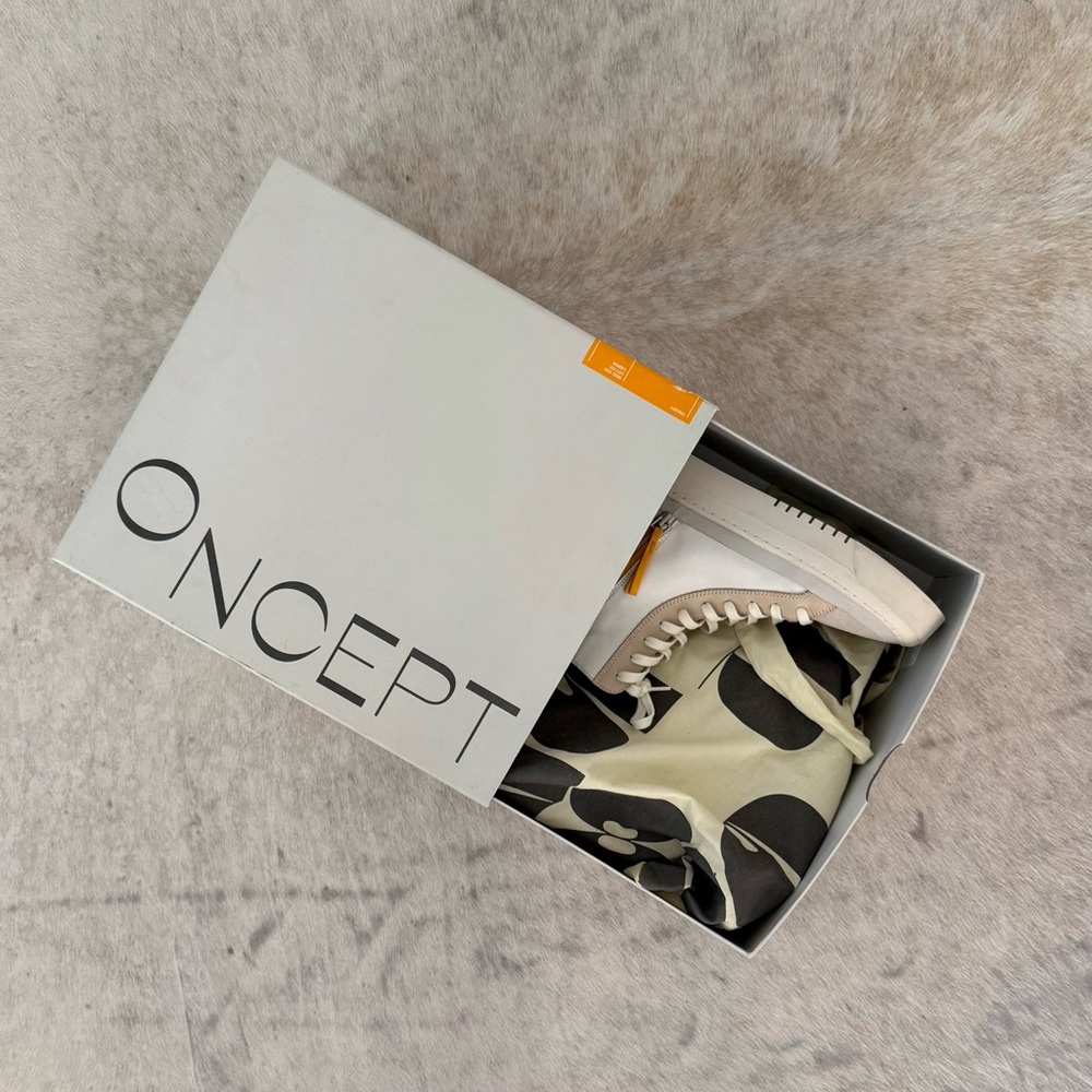 ONCEPT Lisbon Sneaker In White Cloud/Cappuccino